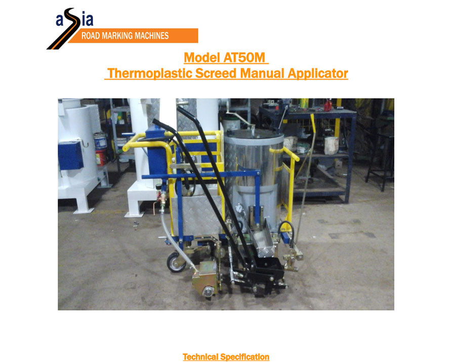 Technical specification for AT50M manual applicator